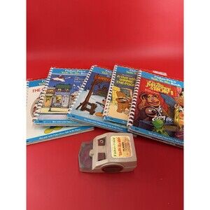 Vintage Fisher Price Talk To Me Player and Books Lot of 5 Disney Spiral Bound